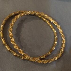 Elegant Gold-Tone Bangles